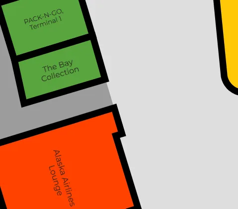 Bay Collection SFO Gate B6 Map